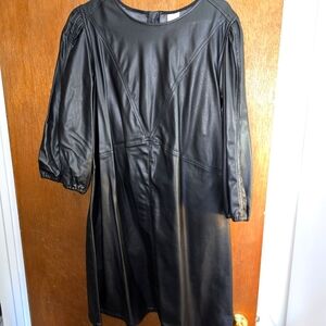 HM Faux Leather Dress